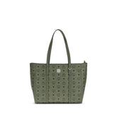 MCM Green Fabric Shoulder Bag